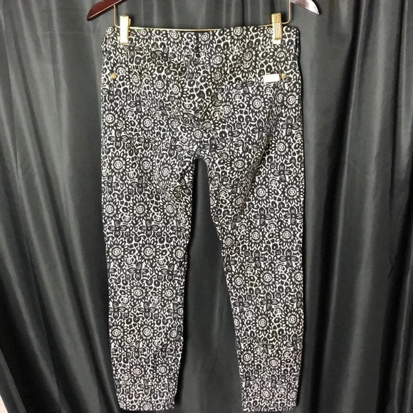 7 for All Mankind‎ Floral Black& White Jeans - Picture 4 of 6